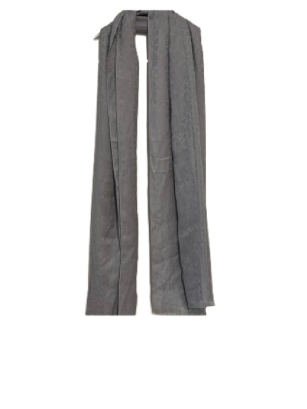 Calvin Klein Monogram Pashmina Style Scarf Light Gray NWT